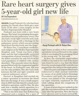 Rare heart surgery gives 5 year old girl new life